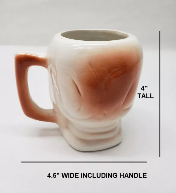 12 oz. Ceramic TIKI TROPICAL DRINK GLASS Skull Mug 2