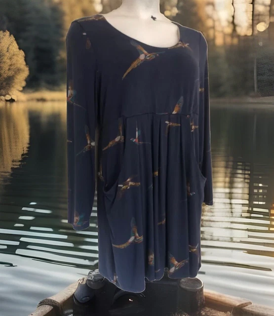 Joules pheasant dress clearance