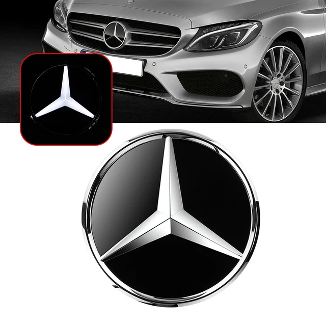 Emblème étoile Mercedes-Benz Illuminé Pour Calandre - Modèle 18.5cm, Compatible W205 W212 W218 (2010-2018), Neuf