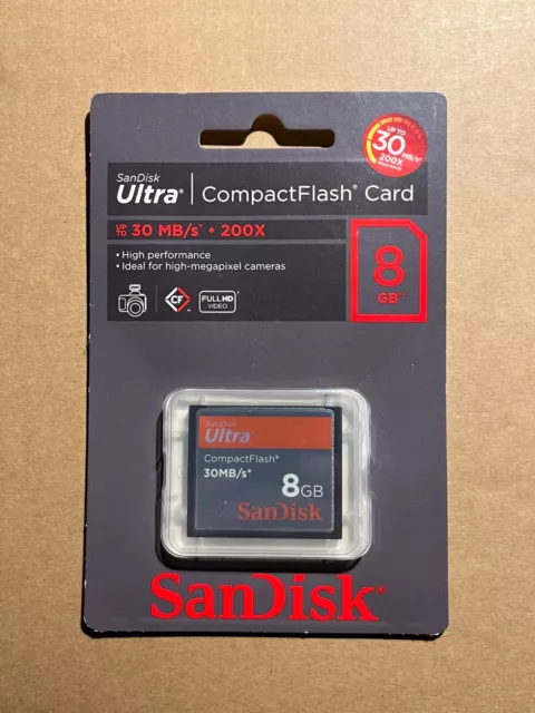 Sandisk 8GB Ultra Compact Flash Memory Card 30MB/s 200X CF Card   New