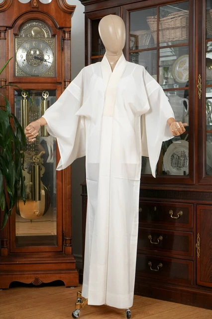 Dear Vanilla Japanese Juban Undergown Women's Kimono Genuine Vintage Mint