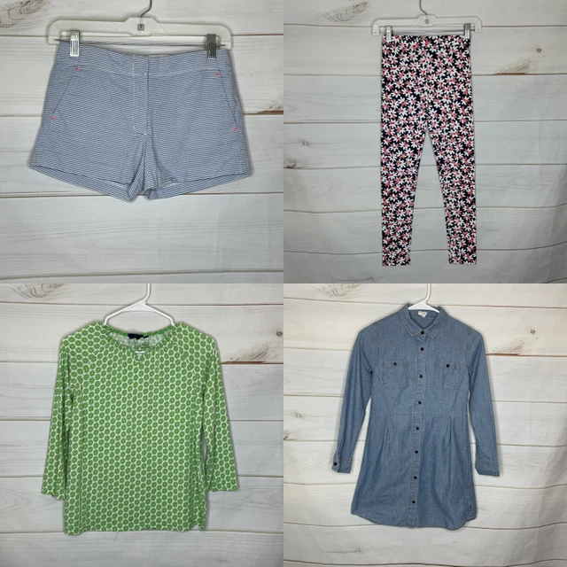 Girls' 12 Crewcuts/ Mini Boden Bottoms and Tops 4 Piece Summer Clothing Lot