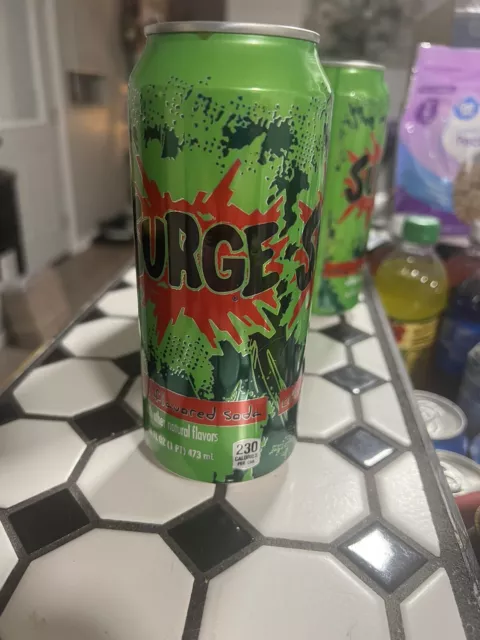 Unopened Full Can of Surge Soda 16oz Out Of Date Discontinued Rare X3