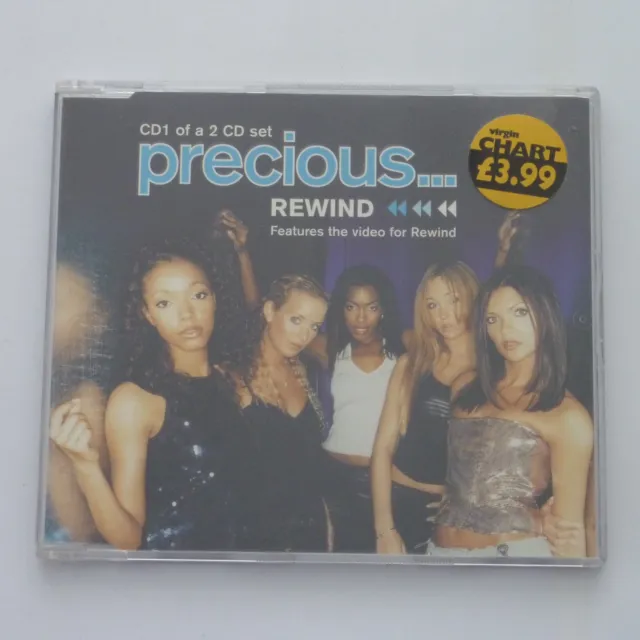 Precious - Rewind CD Single 2000 Pop Dance 90's Girl Group CD1 Chrysalis Soul