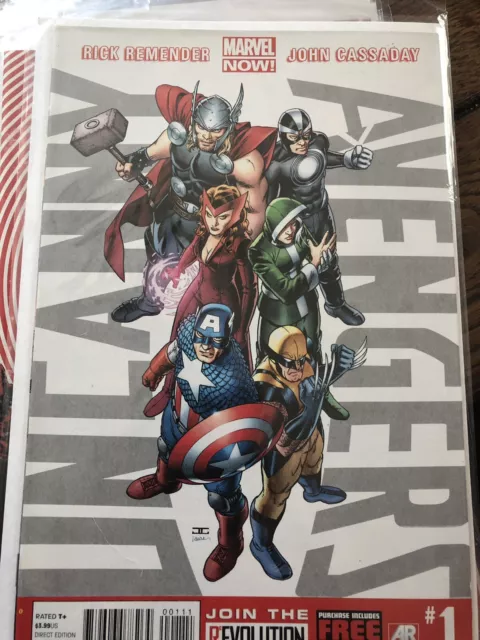 Marvel Comics Uncanny Avengers Lot 1-5 NM Free Shipping
