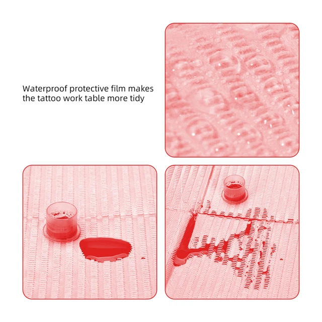 Sábana de cama sanitaria antiaceite para mesa de tatuaje desechable (20 piezas) (rosa)