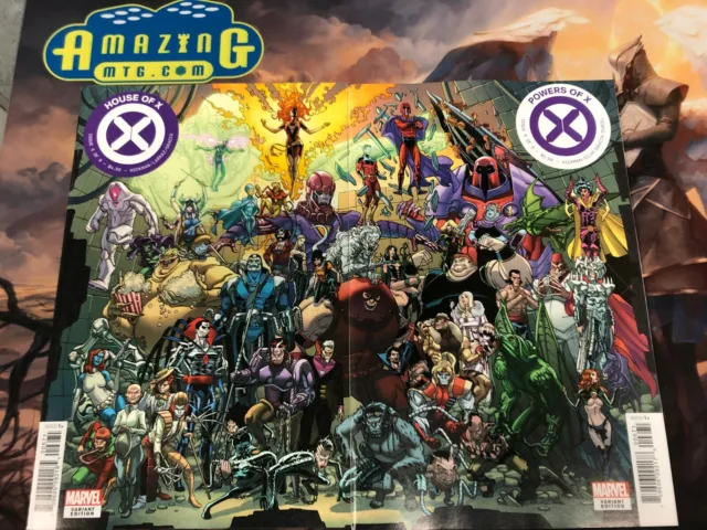 House + Powers of X 6 - Garron Connecting Variant - Hickman Marvel 2019