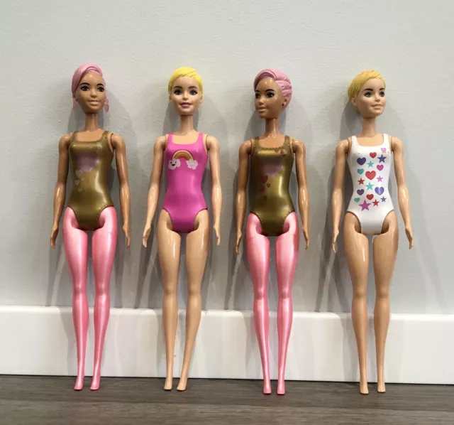 4x BARBIE COLOR REVEAL DOLLS Lot Of 4 Barbie Bundle - Free Standard postage !