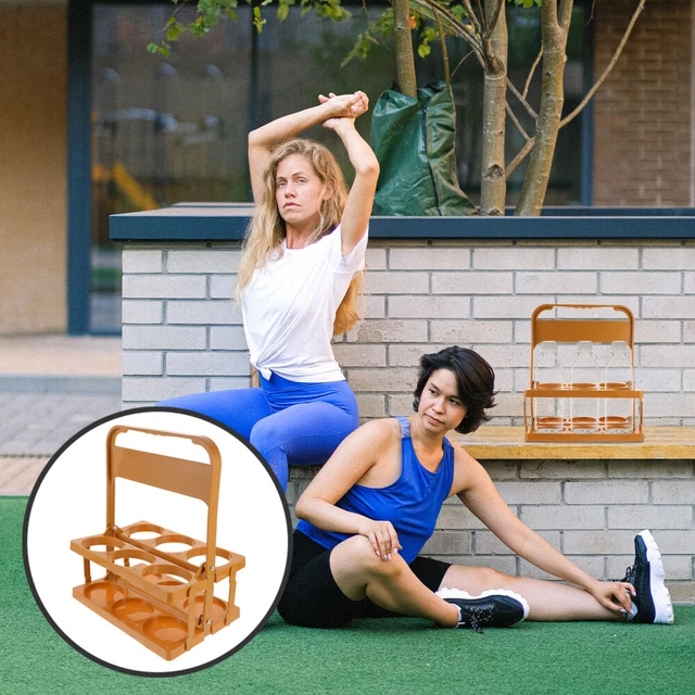 Boczif Chariot à Tasse Porte-boisson Portable Ou Canettes Réutilisable, Porte-gobelet Avec Poignée, Transport De Café, Vin, Cocktails, Sécurise Les Boissons - Pour La Livraison Et à Emporter(Noir