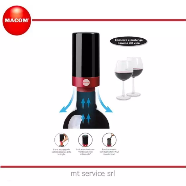 Sistema sottovuoto automatico per bottiglie di vino SIGILLER WINE