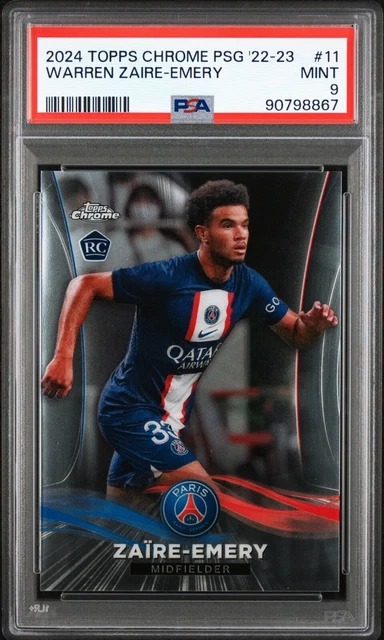 Warren Zaïre Emery PSG World Classe Match Attax Limited Édition Topps