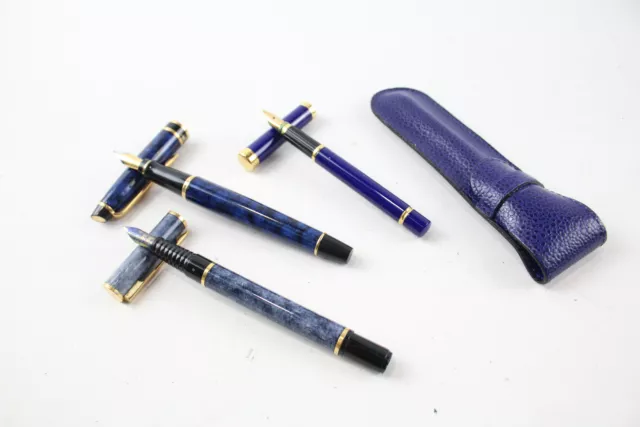 Waterman Fountain Pens Writing Inc Vintage Hemisphere Laureat Boxed Etc x 3 Waterman Fountain Pens Writing Inc Vintage Hemisphere Laureat Boxed Etc x 3