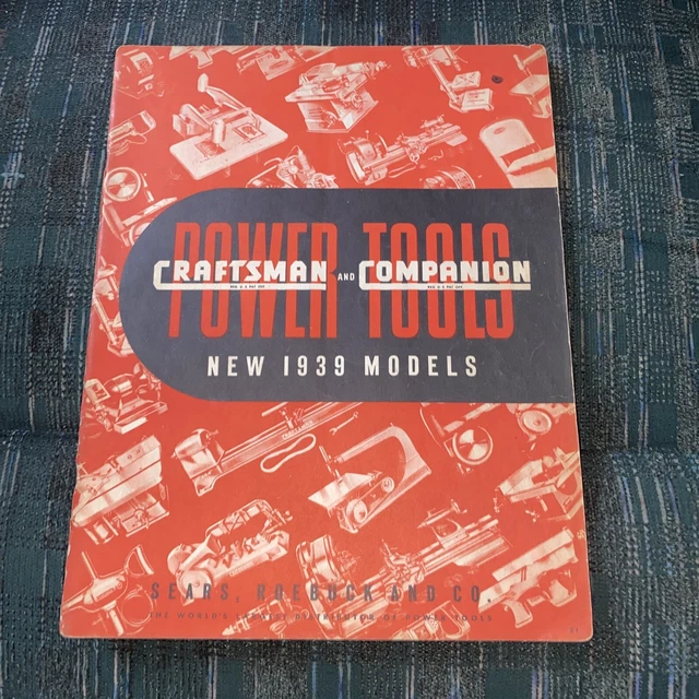 RARE 1939 VINTAGE Craftsman Power Tools Catalog, Original 75.00 PicClick