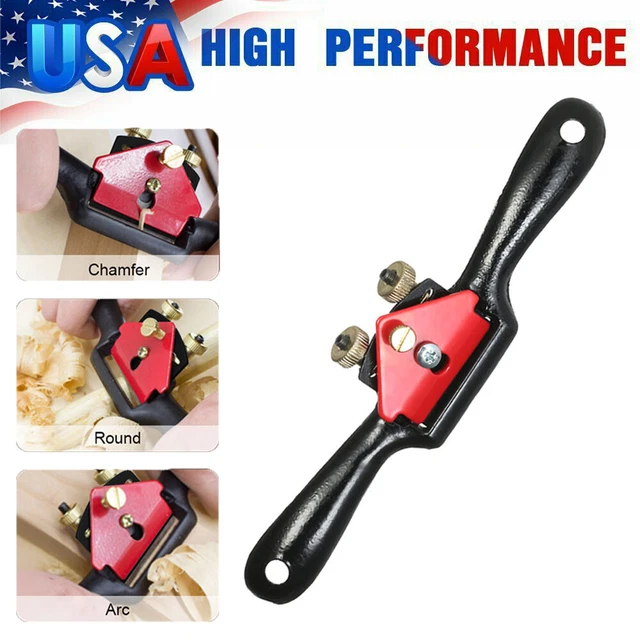 9" Spoke Shave Plane Metal Blade Wood Manual Planer Woodworking Deburring W3B8