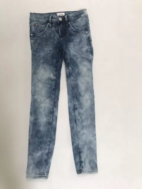 Hudson Girl’s Jeans Skinny Denim Pants Bleached Size 8 Kids Excellent 2