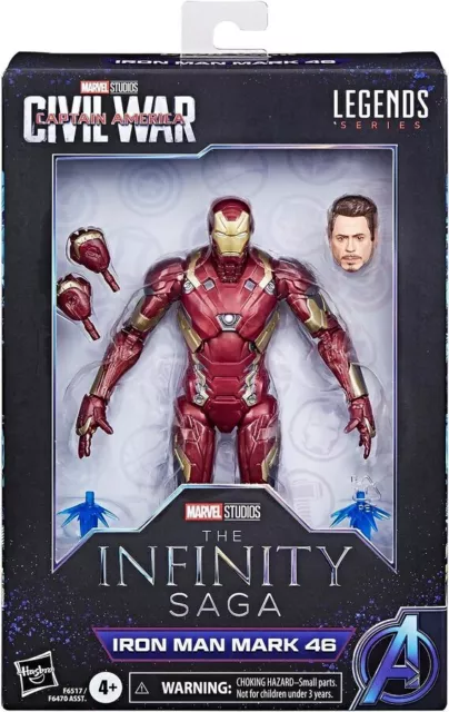 Hasbro Marvel Captain America Civil War Legends Series Iron Man Mark 46 Action F