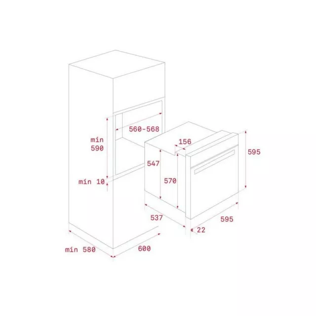 Horno TEKA HSB625P Inox Piro G1n 41566041 2