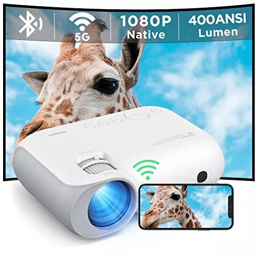 Beamer Native 1080P 5G WiFi - YOTON Bluetooth Projector 4K Untersttzt, Mini Beam