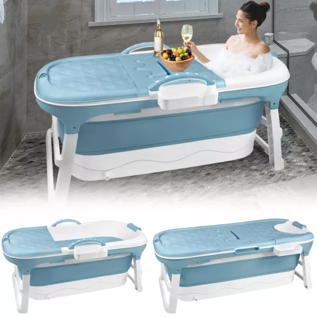 Bañera para adultos móvil plegable bañera de viaje spa masaje sauna de baño 3 tamaños