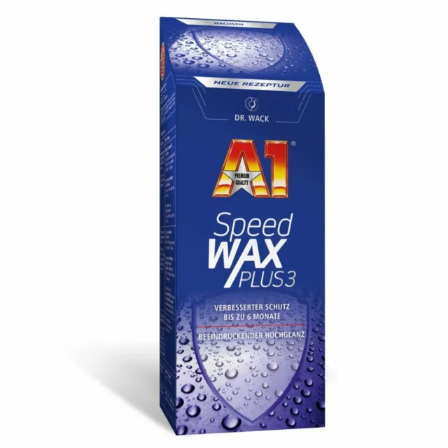 Dr. OK Wack A1 Speed Wax Plus 3 500ml Carnauba Wachs verbesserter Schutz & Glanz