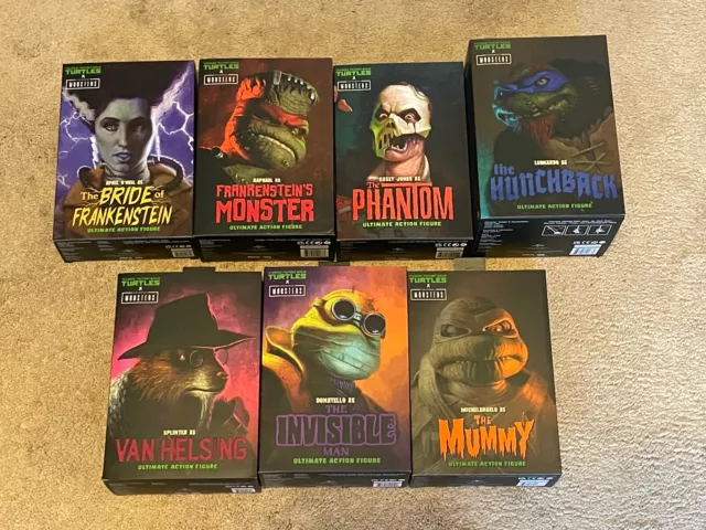 NECA Universal Monsters x Teenage Mutant Ninja Turtles All 7 Figures Casey Jones