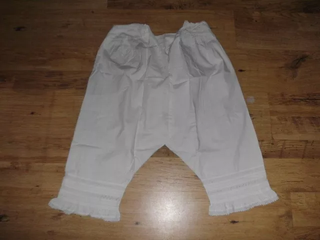 Unterhose*über 100Jahre alt*von Großmutter*Baumwolle*Spitze*zum binden*sauber*