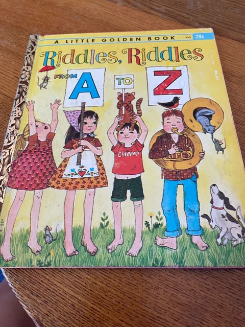 RIDDLES, RIDDLES FROM A To Z. Little Golden Book #490 $10.00 - PicClick
