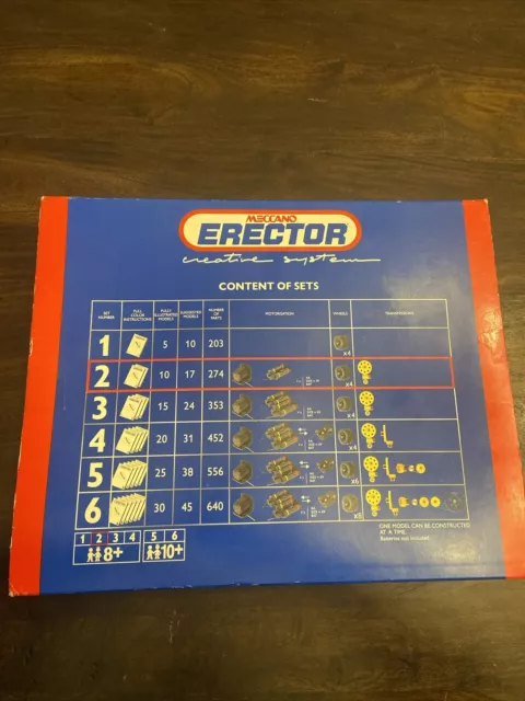 NEW Meccano Erector Metal Construction Set #2 27 Illustrated Models 1993 2