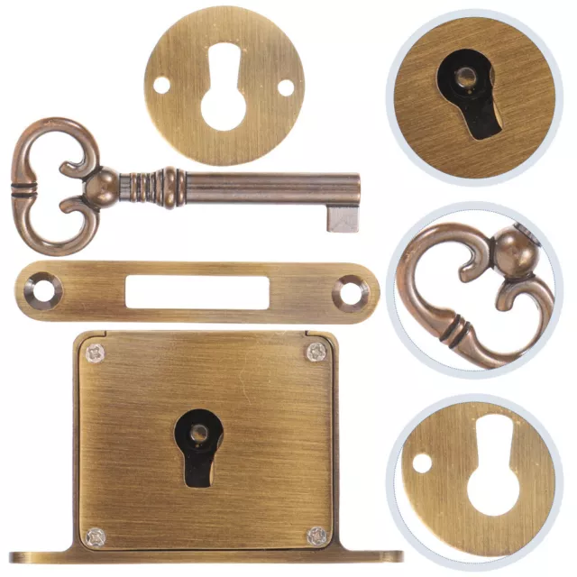 Drawer Lock with Key Cabinet for Heavy Duty Pure Copper Desk