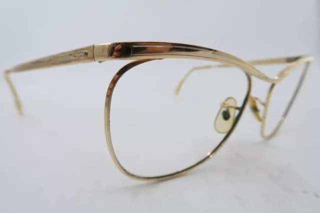 Vintage gold filled eyeglasses frames ALGHA 20 size 52-22 made in England KILLER