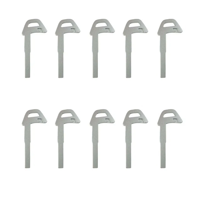 Smart Emergency Key Blade Insert Fob Replacement for Jaguar Volvo (10 Pack)