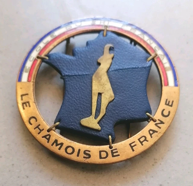 Insigne Broche Médaille de Ski de fond ESF Flocon 1 étoile brevet