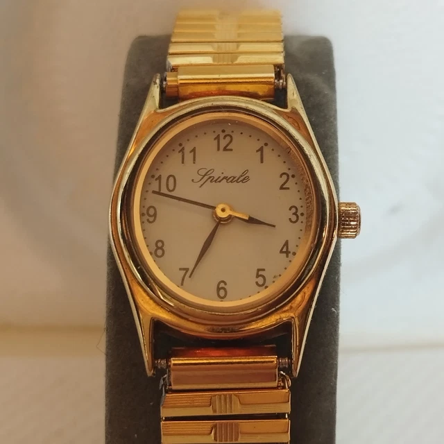 Montre Homme SHARP Shiojiri 1985 - Vintage Quartz - Boîtier Plaqué Or, Bracelet Silicone - Occasion
