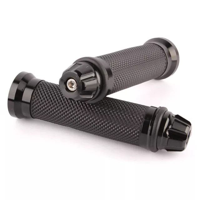 Universal Motorcycle CNC Aluminum Rubber Gel Hand Grips For 7/8" Handlebar Bikes