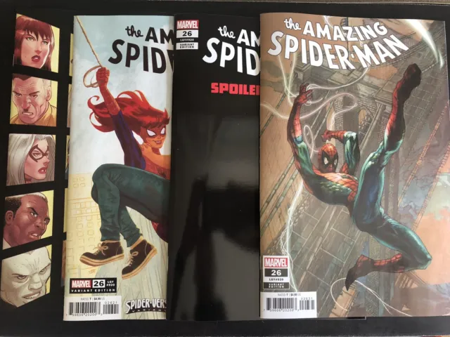 AMAZING SPIDER-MAN #26 - 1st print DEATH OF MS MARVEL - 4 Variant Covers