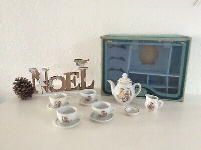 👿 Jouet Ancien Dinette Service Café Ou Thé kahla Miniature Porcelaine Vintage