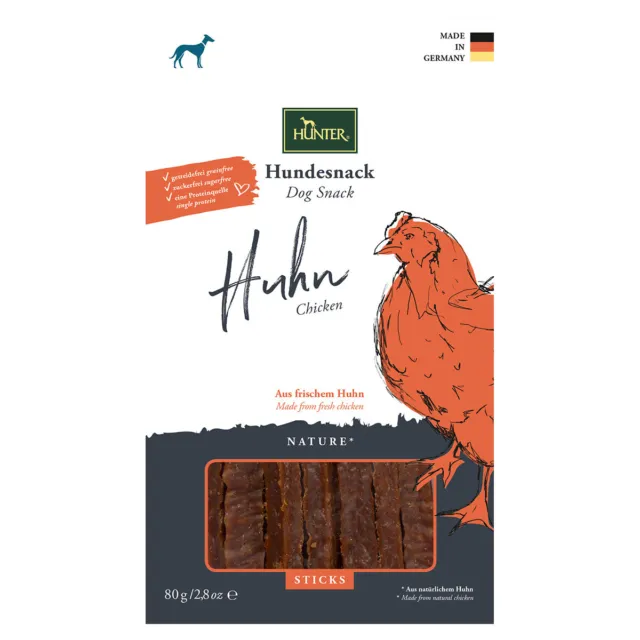 Hunter Hundesnack Kaustick Huhn 80 g, UVP 4,09 EUR, NEU