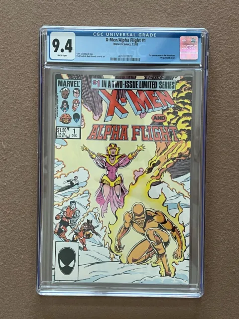 X-Men and Alpha Flight #1 CGC 9.4 White Pages