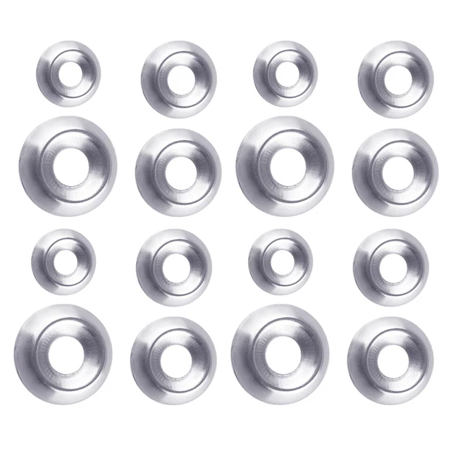 120X SCREW CUP WASHERS COUNTERSUNK SCREWS FINISHING GASKET STAINLESS STEEL Use Z