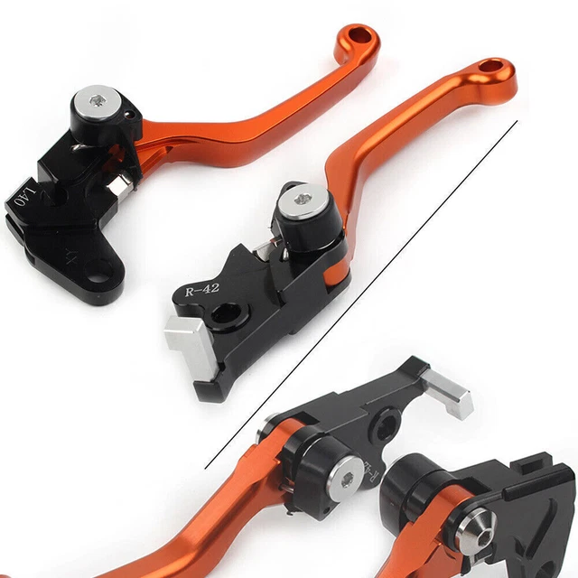 CNC Pivot Brake Clutch Lever For Suzuki DRZ400S DRZ400SM DRZ400E 2000-22 Orange