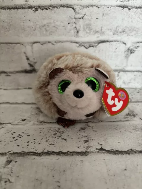 Ty Beanie Boo Puffies Collection Hazel the Hedgehog Bean Bag Stuffed Animal 2”