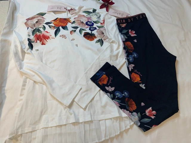 Set top e leggings Ted Baker per ragazze nuovi con etichette età 12 anni