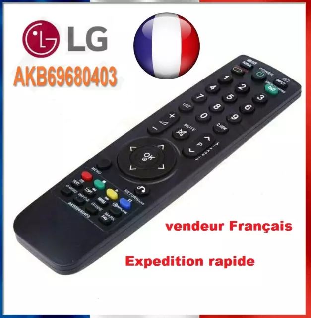 Télécommande universelle pour LG AKB69680403 Controleur Remote Pour LG LED TV