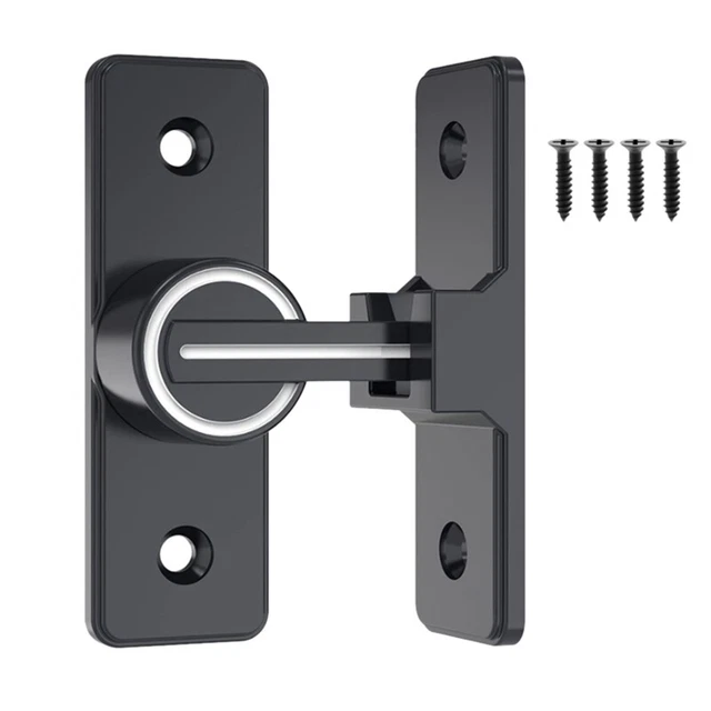 2X(Barn Door Lock Hardware, Heavy Duty Gate Latches Flip Latch Safety Door N