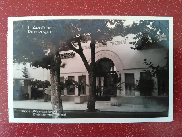 Cpa Ardèche  Vals Les Bains Établissement Thermal