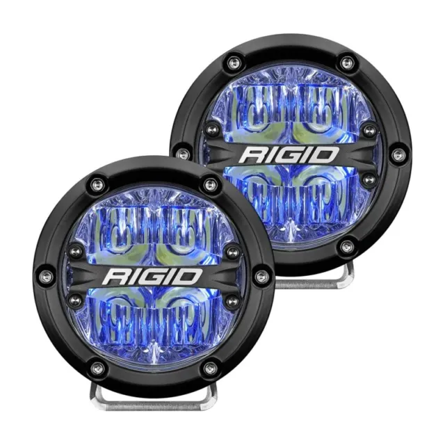Rigid Industries 36119 4" 360-Series LED Off-Road Light - Drive Beam, Blue