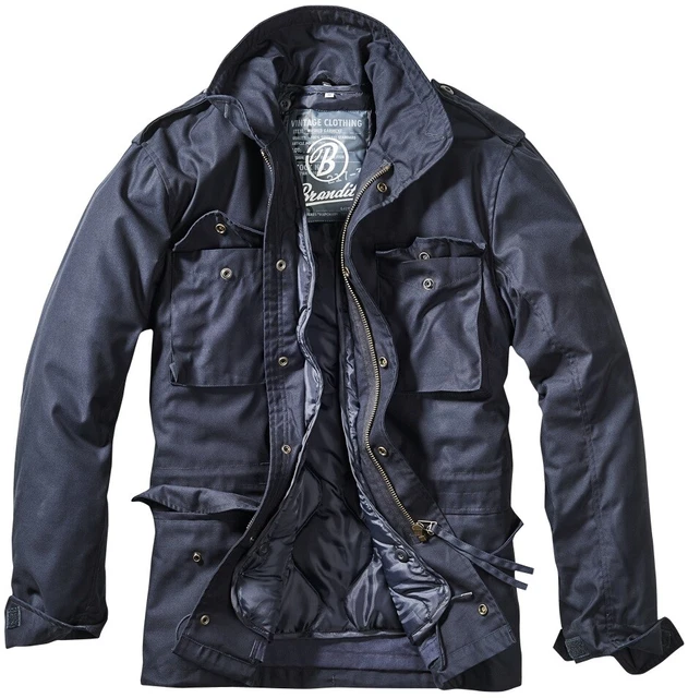 BRANDIT Giubbotto Giacca Parka uomo invernale militare M-65 CLASSIC Navy