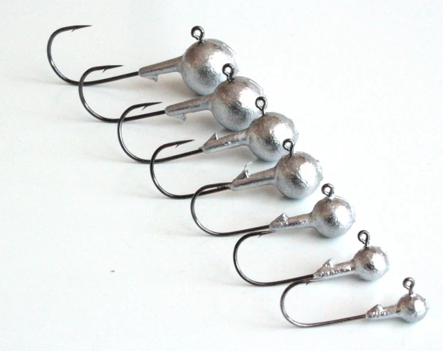 MUSTAD  ULTRA POINT Round Jigkopf Jighaken Jigköpfe Bleikopf Jig Jigs