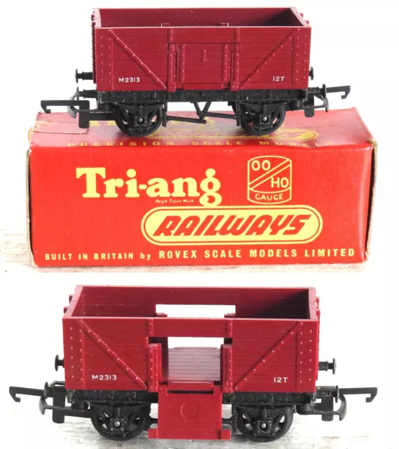 Boxed Triang R112 Goods Truck, Mineral Wagon With Drop Doors Suit Hornby Trains