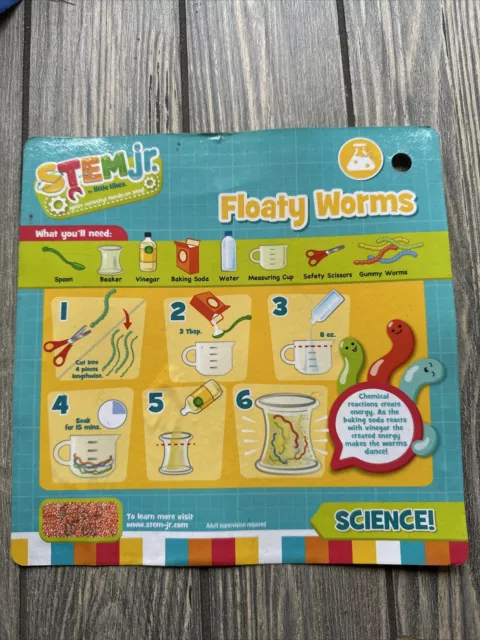 Little Tikes Stem Jr Wonder Lab Activity Card Replacement Part Piece Floaty Worm